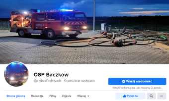 OSP Baczków na Facebooku.
