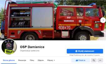 OSP Damienice na Facebooku