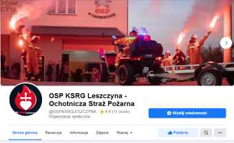 OSP Leszczyna na Facebooku.