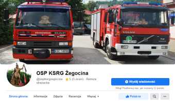 OSP Zegocina na Facebooku