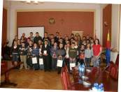 Uczestnicy eliminacji powiatowej OTWP w Bochni.